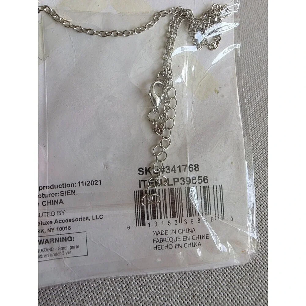 Lords Prayer neckless chain Jewelry Girl Women Silver color New‎